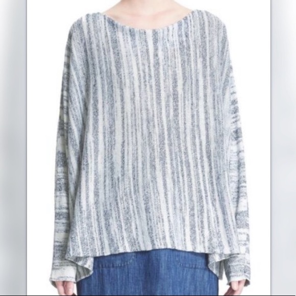 eskandar Sweaters - Eskandar linen/silk sideways knitted boxy sweater.